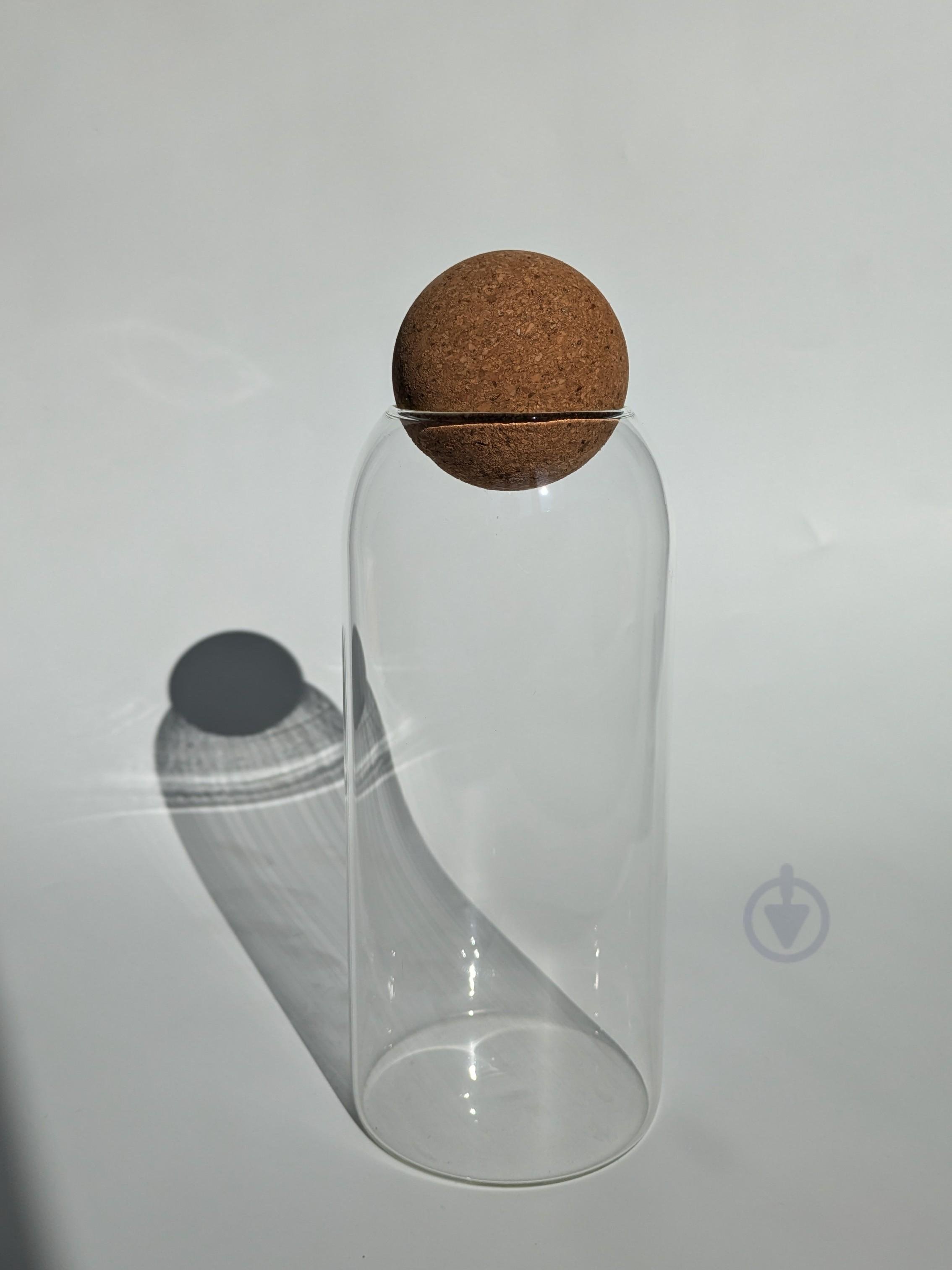 Графин із пробкою 1,1 л Прозорий (1468) - фото 1 Графин із пробкою 1,1 л Прозорий (1468) - фото 1