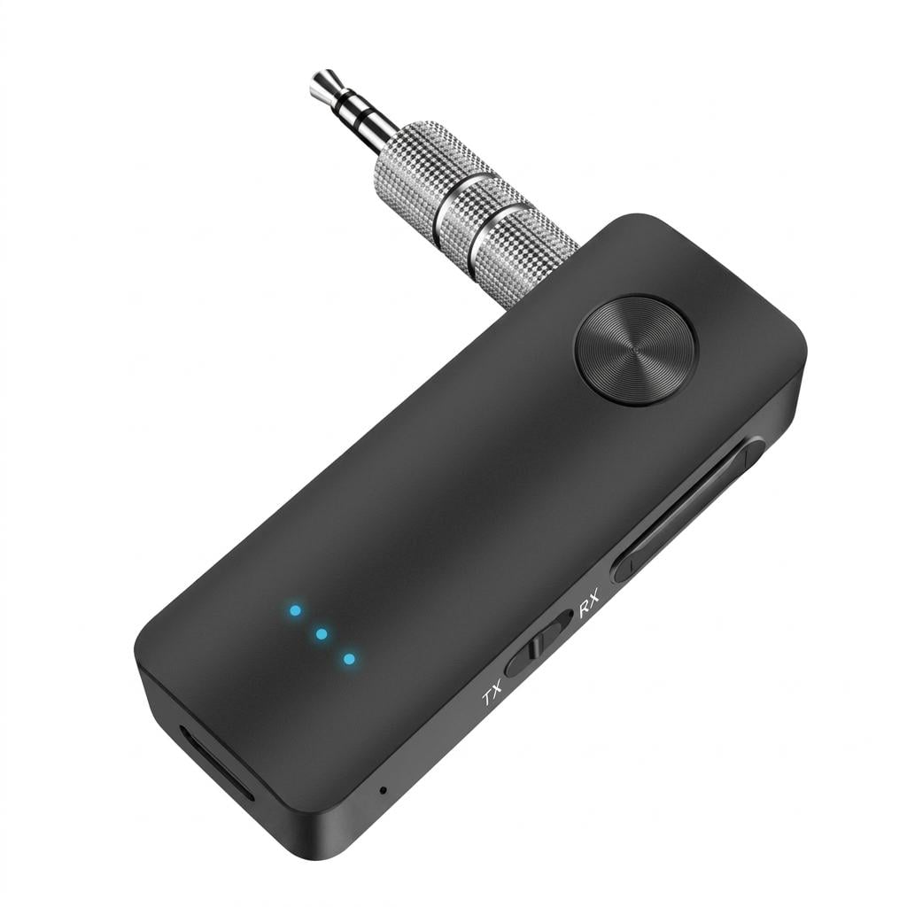 FM-трансмиттер T66 Bluetooth 5.3/3,5 мм с микрофоном универсальный аккумуляторный Черный (34032297)