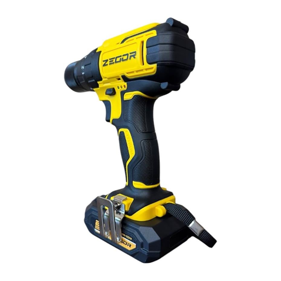 Шуруповерт професійний акумуляторний Zegor CDP-21/21В/37 Нм/дві швидкості/2 батареї 21 В 2 Ач/реверс/підсвічування/кейс - фото 5
