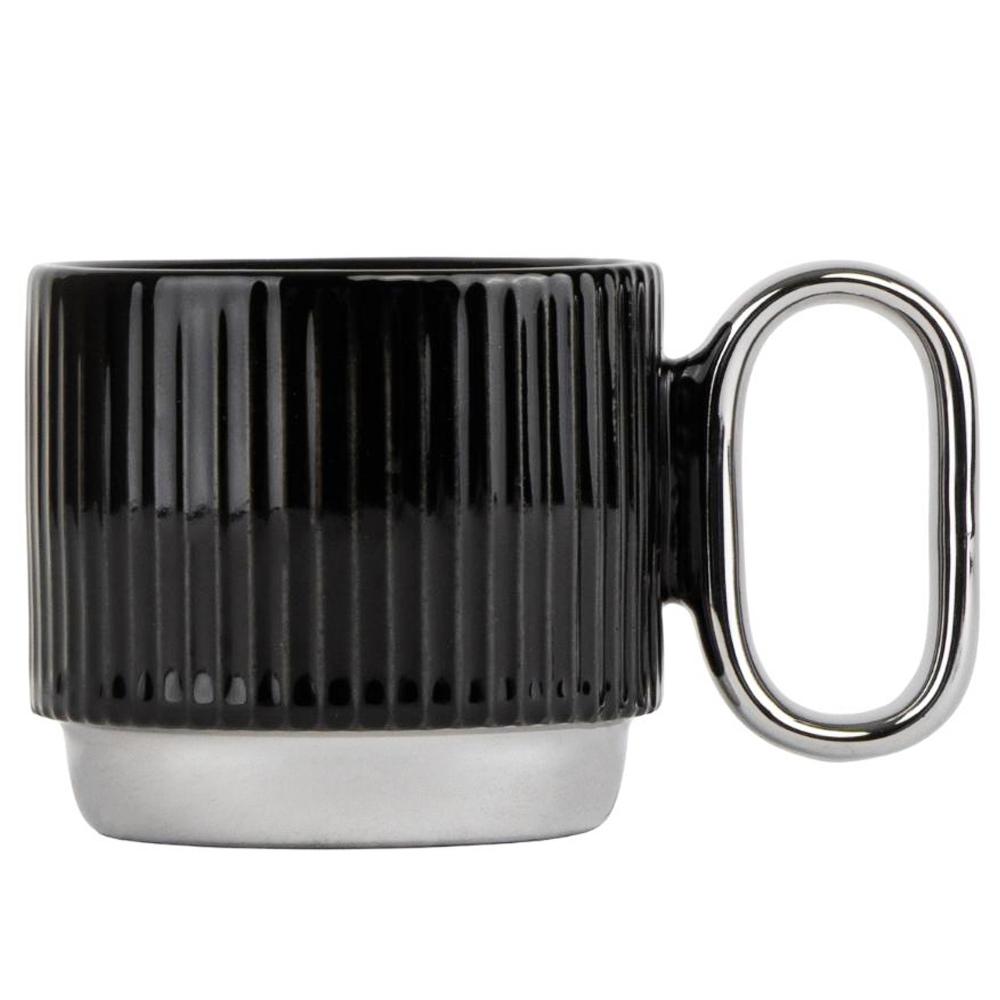 Кружка керамическая Elisey Серебряное время 150 мл Черный (9050-011)