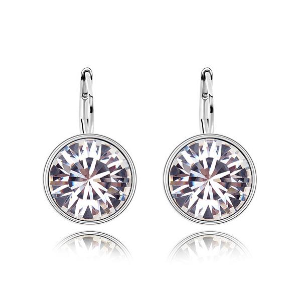 Серьги с кристаллами Сваровски Italina 6323 Белый