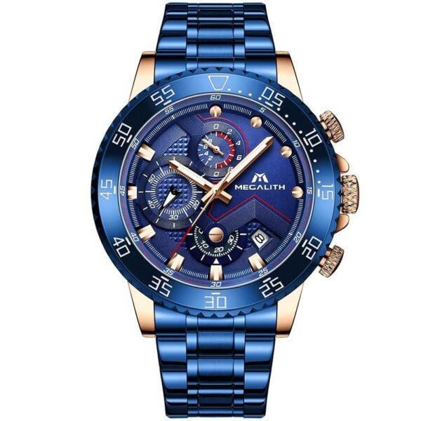 Наручные часы Megalith 8228M/Stainless Steel Band Blue (2595136858)
