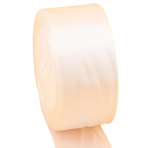 Лента атласная 4 см 1 рулон 23 м Молочный (ЛТ0040а31)