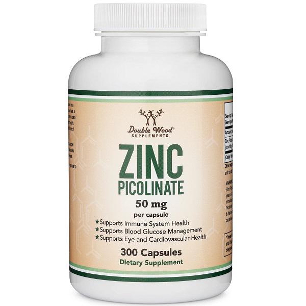 Микроэлемент Цинк Double Wood Zinc Picolinate 50 мг 300 Caps - фото 1 Микроэлемент Цинк Double Wood Zinc Picolinate 50 мг 300 Caps - фото 1