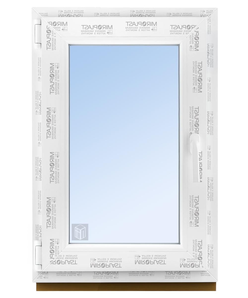Вікно металопластикове 600х950 мм поворотно-відкідне з профілю WDS Miroplast з однокамерним склопакетом (4-16-4) (M.V.24.60.95)