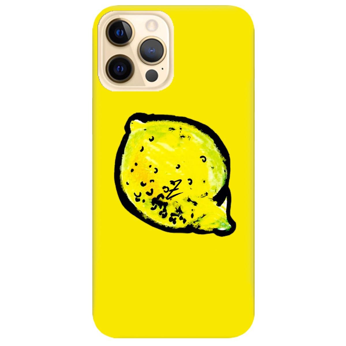 Силиконовый чехол Zorrov для Apple iPhone 12 Pro Max - lemon (14060040187088201)