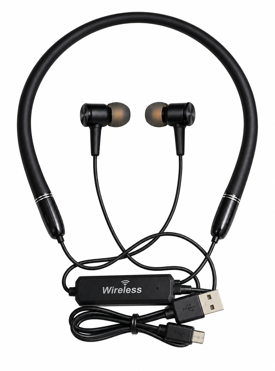Гарнитура беспроводная вакуумная Bluetooth AZ-33B Black (000038173)