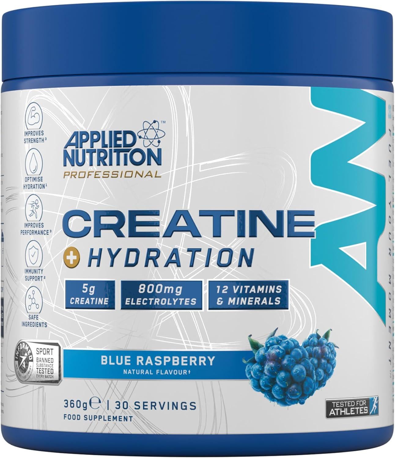 Креатин Applied Nutrition Creatine/Hydration Blue Rapberry 360 г Креатин Applied Nutrition Creatine/Hydration Blue Rapberry 360 г