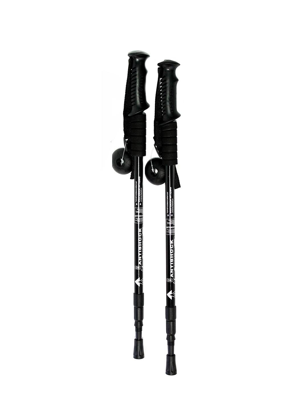 Трекинговые палки Antishock 65-135 см Черный (ANSHK-BLK-135)