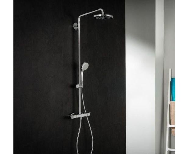 Душова система з термостатом Hansgrohe Croma 220 Showerpipe 27185000 Хром (87417) - фото 2