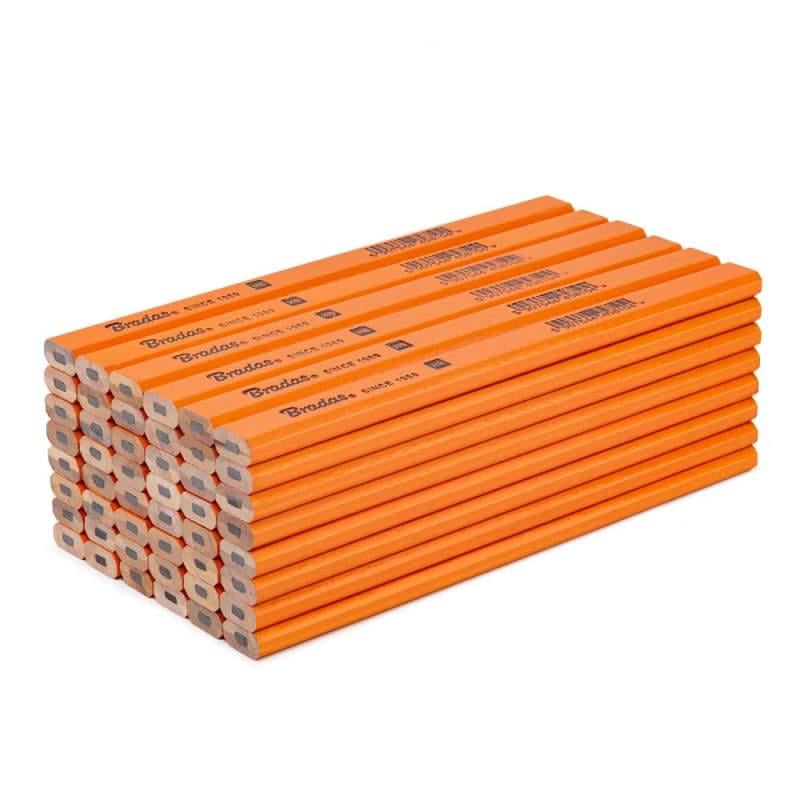 Карандаш строительный HB 180 мм Оранжевый (DIY-PC2OC18OR/48D)