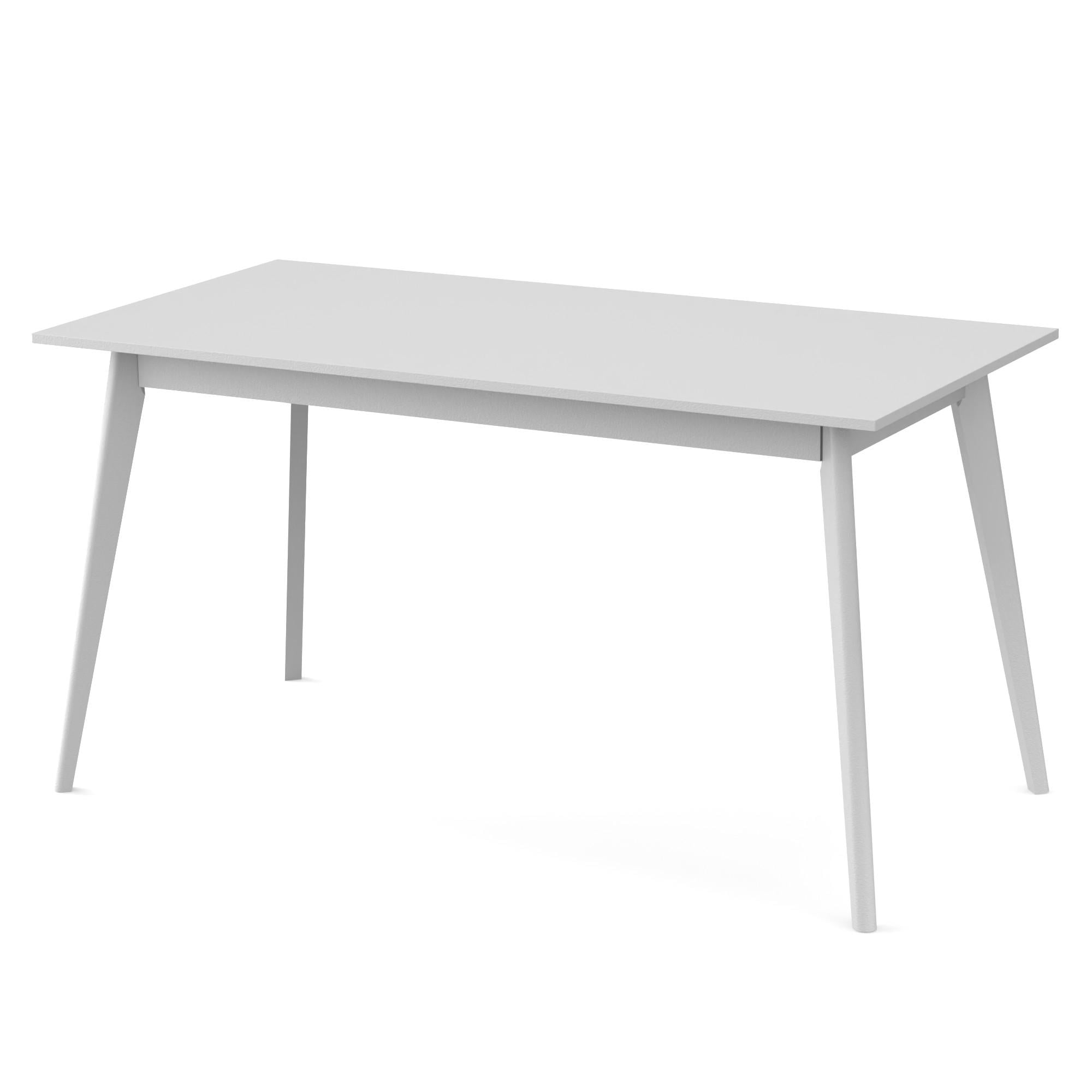 Обеденный стол для кухни Неман БОН МДФ 1380х675 мм Белый (559079)