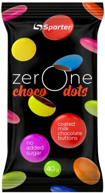 Драже без сахара Sporter Zero One Choco Dots Молочный шоколад 40 г