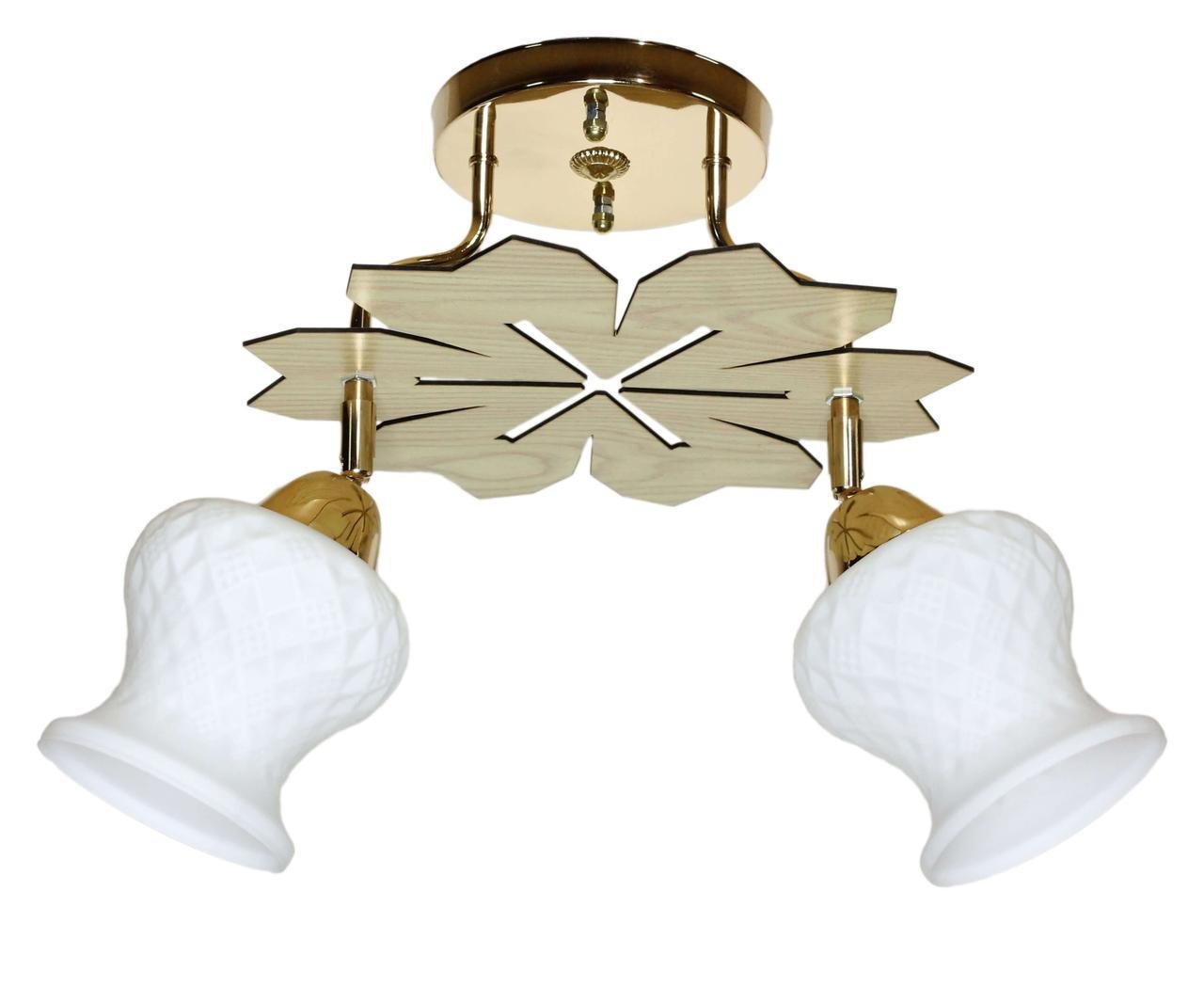 Пристельова Люстра Svlight дволампова поворотна 5024/2 Золотий (1021217031)