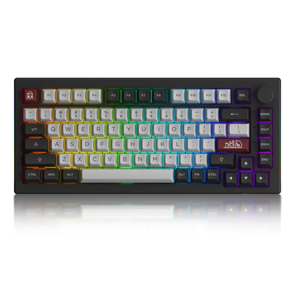 Клавиатура проводная Akko 5075B Plus Dracula V3 Cream Yellow RGB (2466033433)