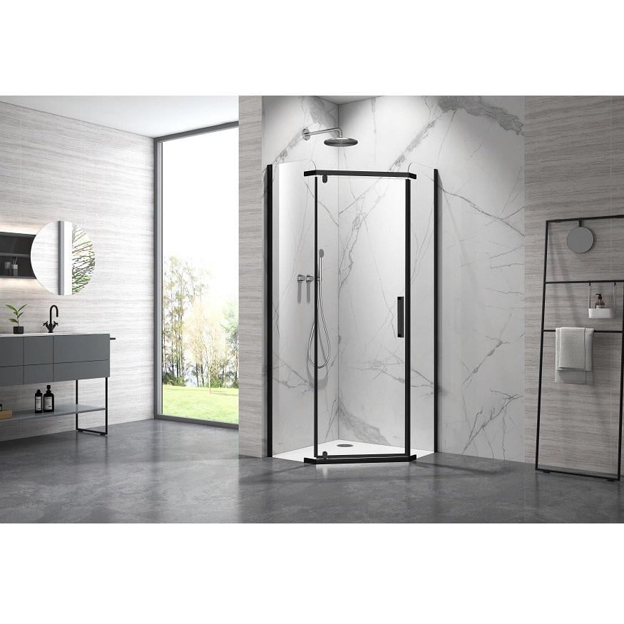 Душевая кабина Armaform MAIN BLACK пятиугольная стекло прозрачное 6 мм без поддона профиль 90x90x200 см Черный (111-09371B)