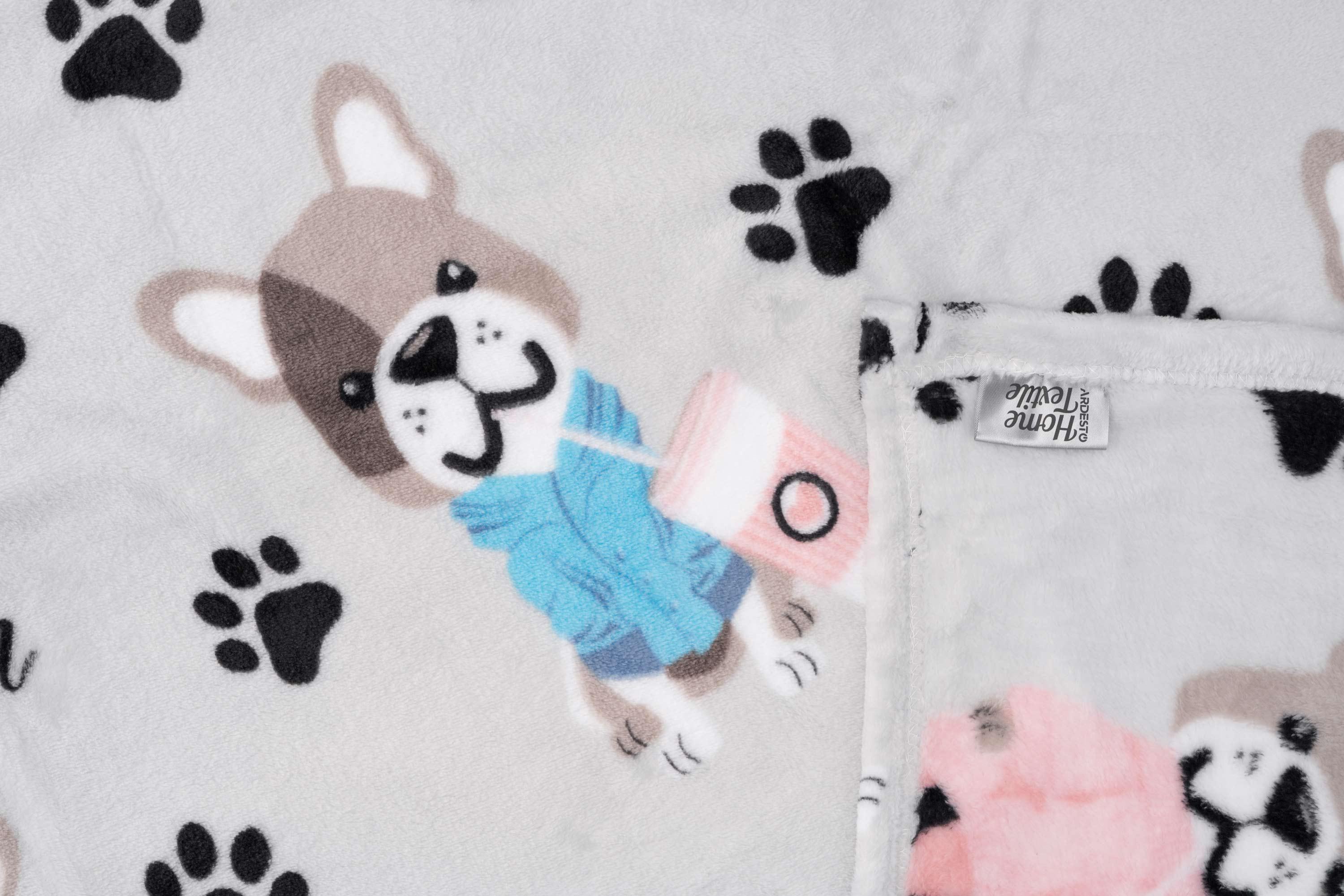 Плед Ardesto Flannel Бульдоги 160х200 см (ART0112PB) - фото 7 Плед Ardesto Flannel Бульдоги 160х200 см (ART0112PB) - фото 7