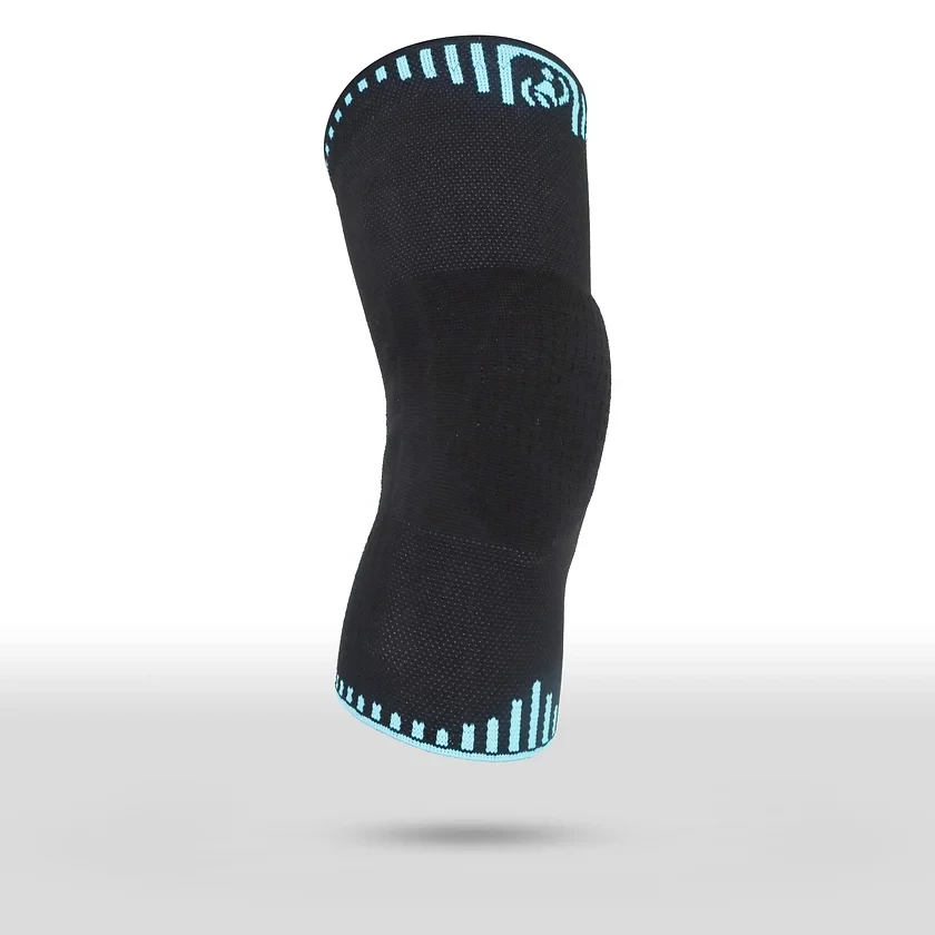 Бандаж компресійний на колінний суглоб Morsa з фіксацією колінної чашечки XXL Чорний - фото 3