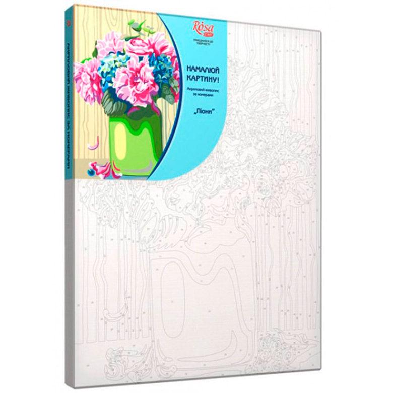 Картина по номерам Rosa Premium N0001370 Пионы 35х45 см (L052763) - фото 2 Картина по номерам Rosa Premium N0001370 Пионы 35х45 см (L052763) - фото 2