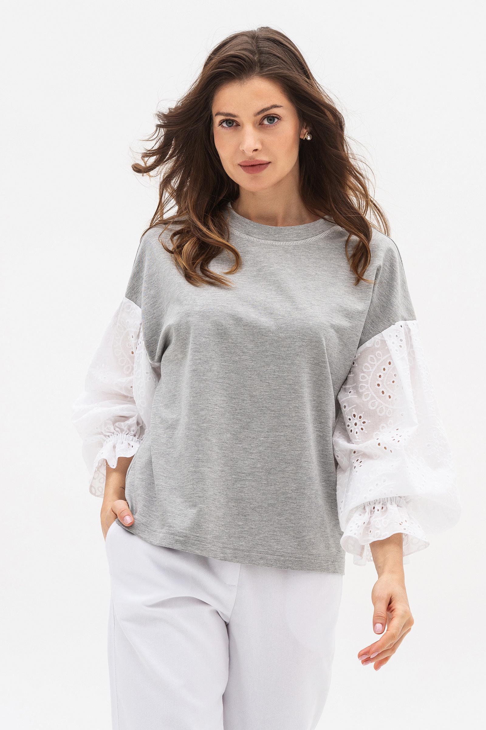 Свитшот Lesia Ринери р. 54 Серый (153050000)