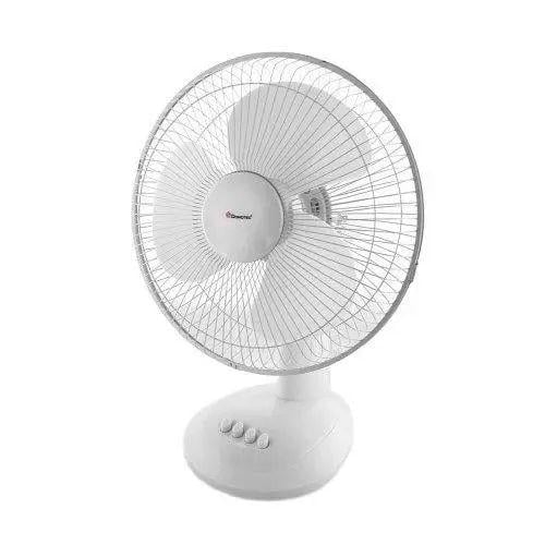 Вентилятор настольный Domotec MS-1625 30 Вт 23,5х20 см с 3 скоростями и автоповоротом пластиковый Белый (opt-20135)