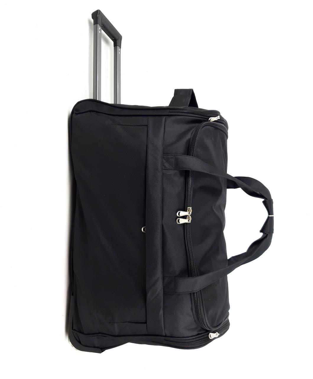 Сумка дорожня СQW на 2 колеса 80 л 65х3436 см Чорний (1849013754)