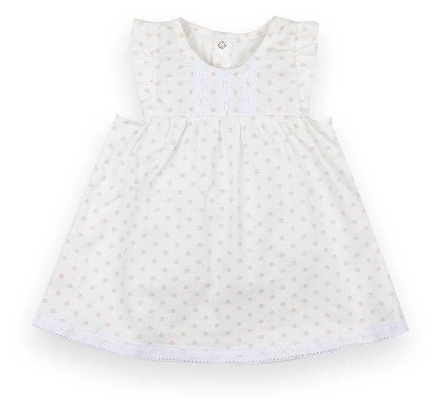 Платье детское хлопковое летнее для девочки Gabbi PL-21-5-4 Моя принцесса 68 см Молочный (12910)