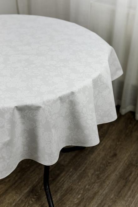 Скатерть Simfoni Кружево на белом d 180 см (33835)