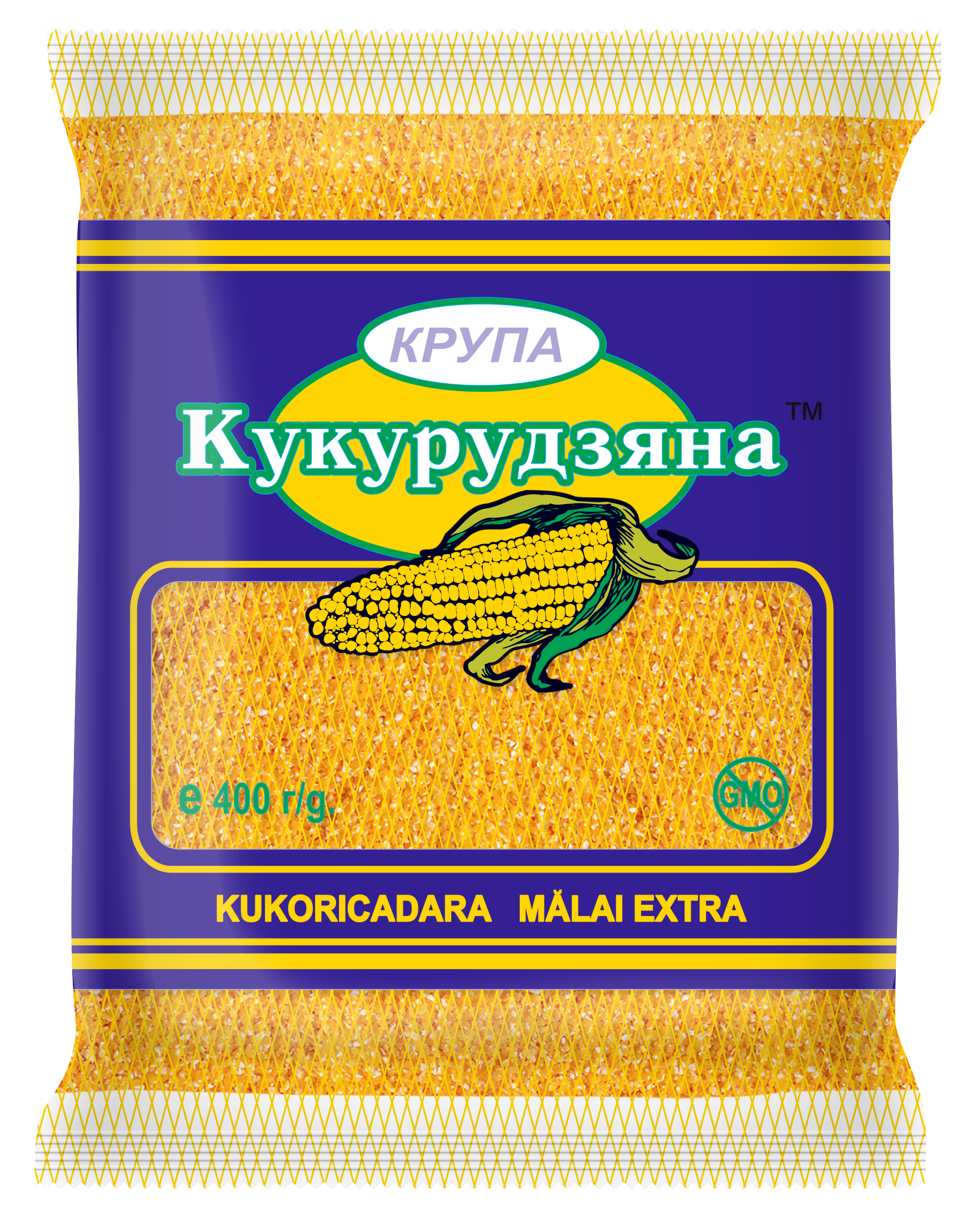 Крупа кукурудзяна дрібна Extra Хатинка 400 г (4820174600242)
