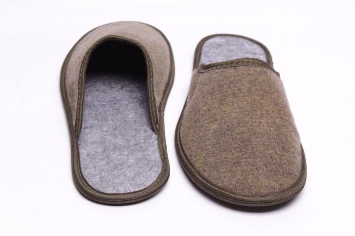 Домашние тапочки мужские Pago закрытые фетровые р. 41 Хаки - фото 7 Домашние тапочки мужские Pago закрытые фетровые р. 41 Хаки - фото 7