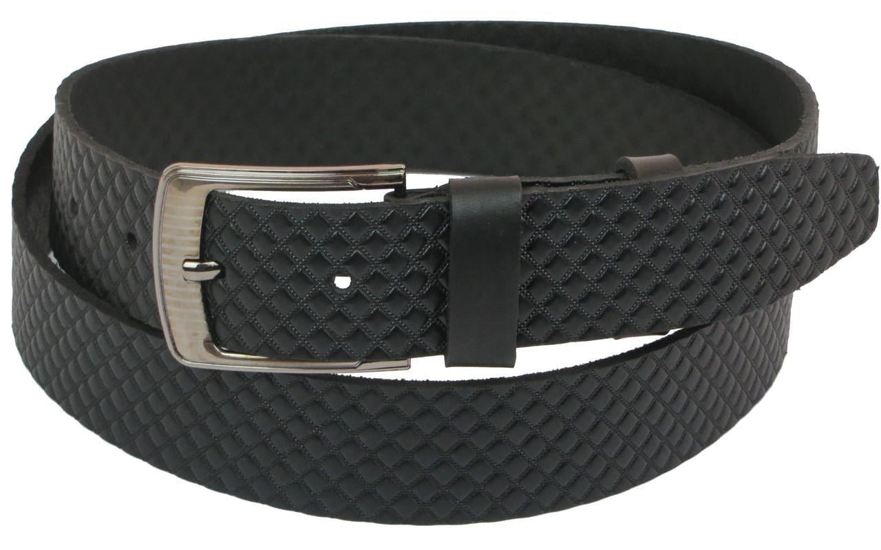 Ремень мужской Skipper 1089-38 под джинсы натуральная кожа 3,8 см Черный