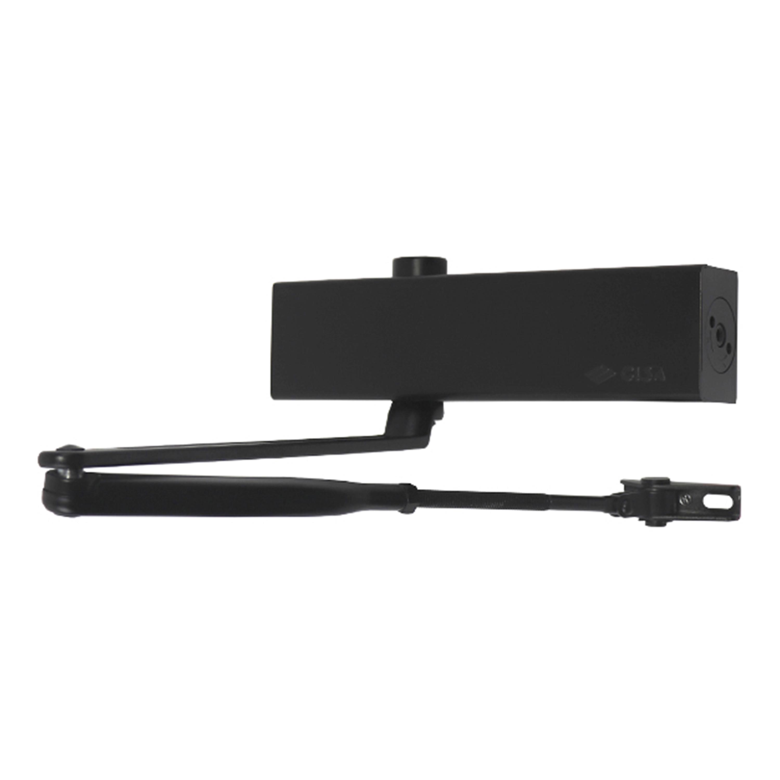 Доводчик Cisa C1610.03.0.90 Professional Plus2 BC STD FIRE до 80 кг Черный