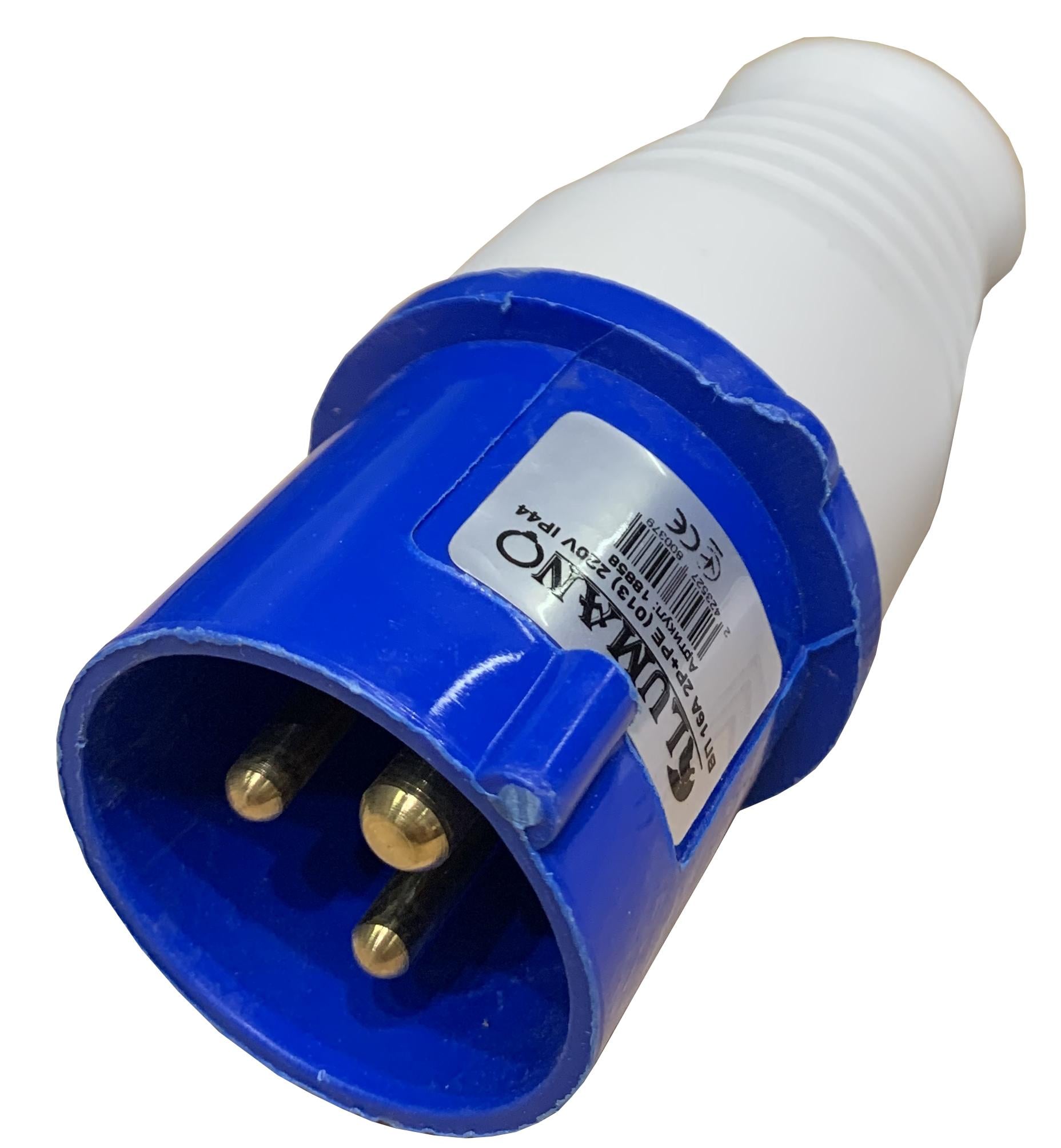 Вилка переносна Lumano ВП 16A 2P+PE (013)