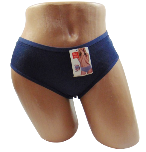 Трусы женские бразилиана Uokin 6892 в рубчик XL Синий (2060167079)