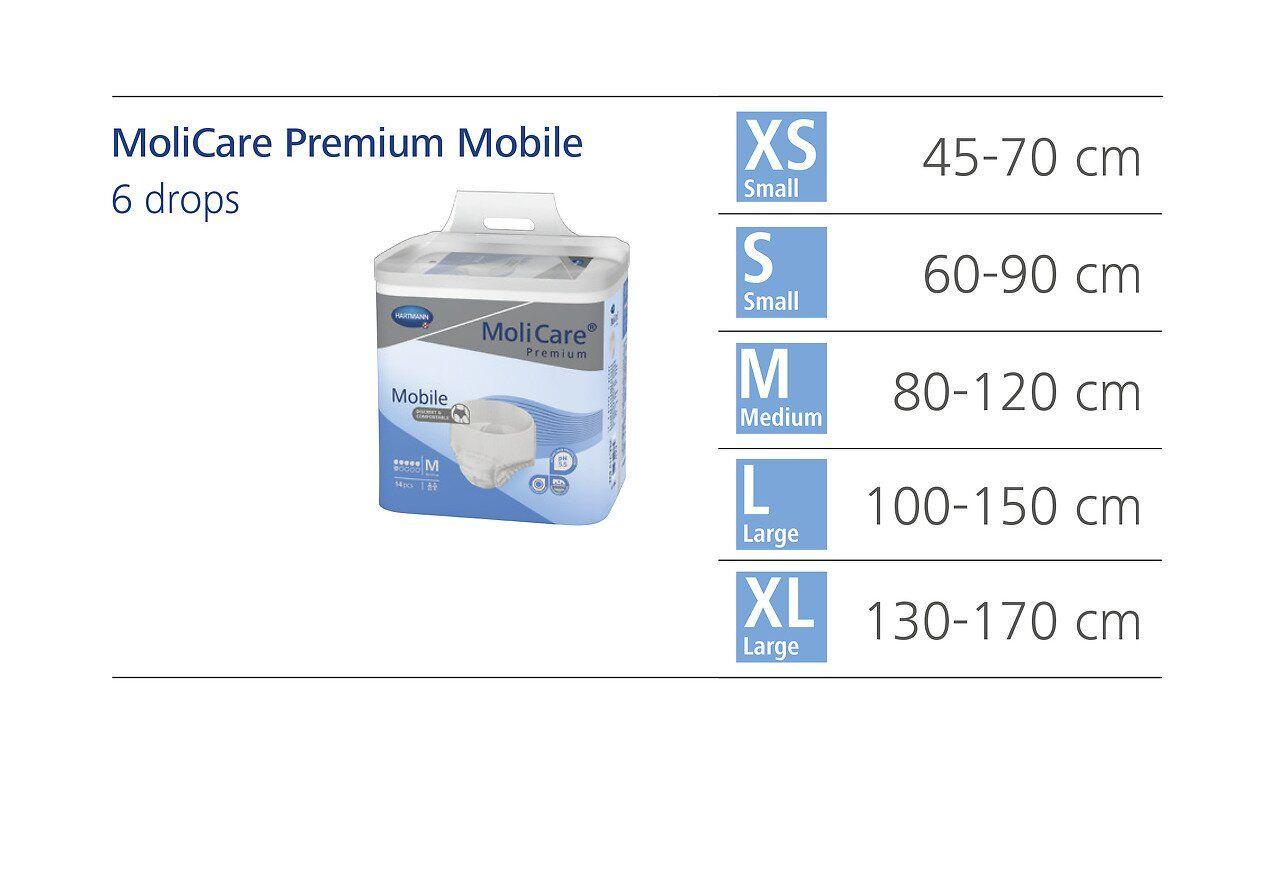 Трусы поглощающие для взрослых MoliCare Premium Mobile 6 капель L 14 шт./уп. - фото 4 Трусы поглощающие для взрослых MoliCare Premium Mobile 6 капель L 14 шт./уп. - фото 4