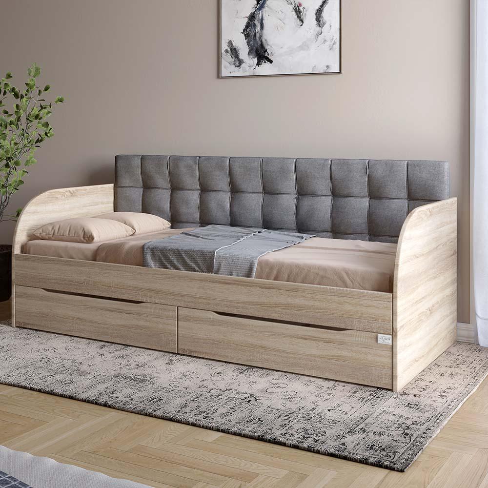 Кровать детская односпальная Lion Л-7 Лили с ящиками и ламелями Дуб сонома (LION-041092) - фото 2 Кровать детская односпальная Lion Л-7 Лили с ящиками и ламелями Дуб сонома (LION-041092) - фото 2