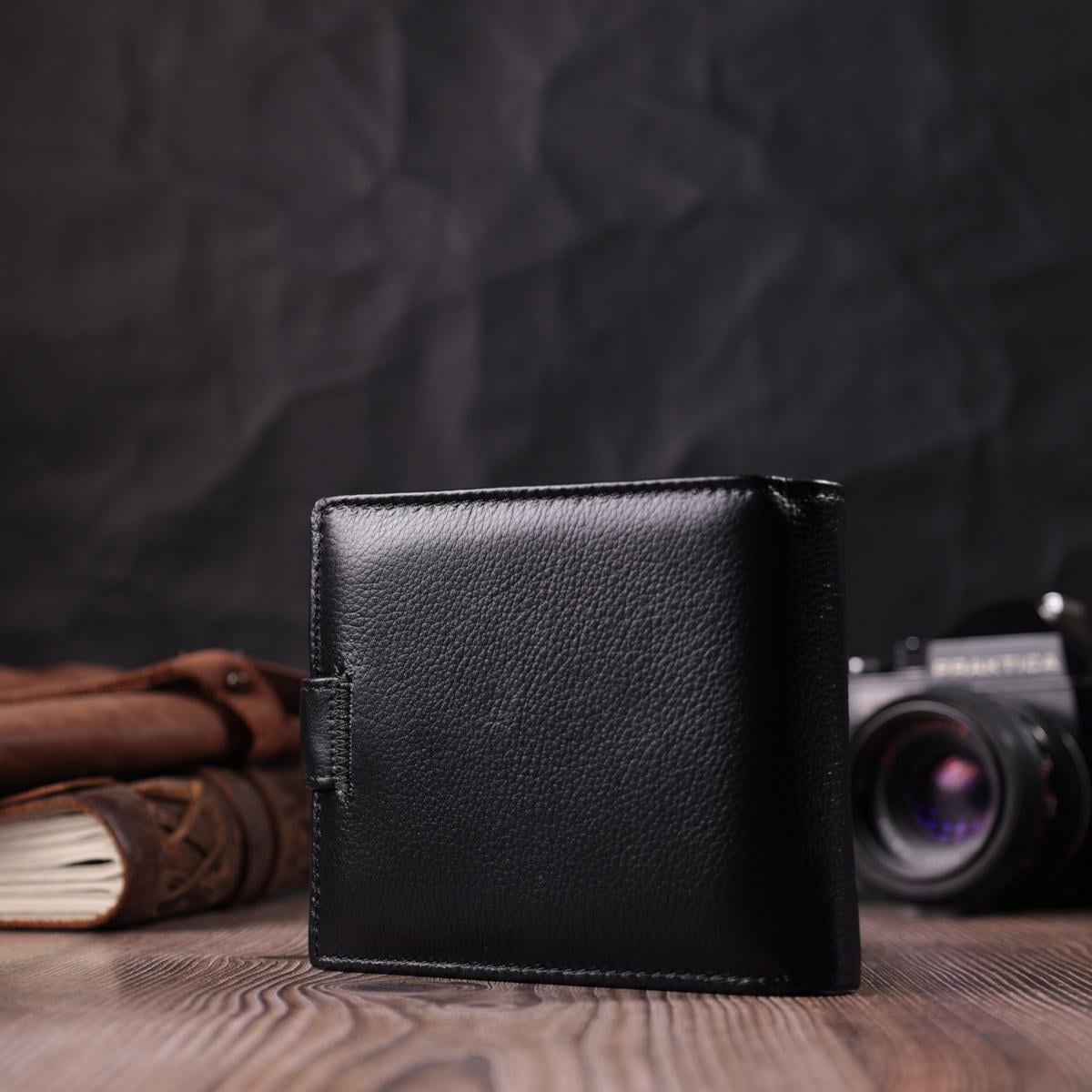 Гаманець чоловічий шкіряний ST Leather 22465 Чорний - фото 8