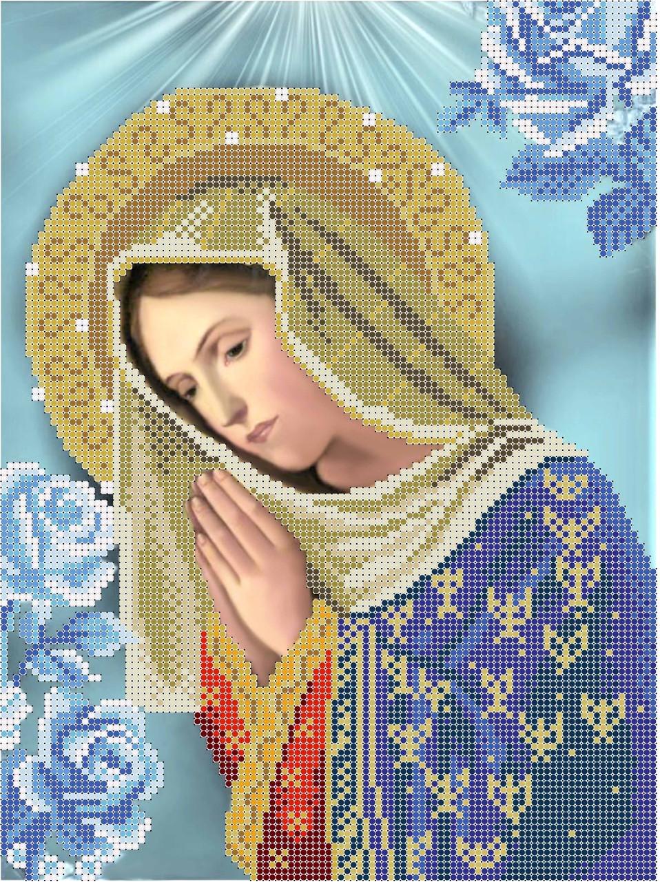 Схема для вышивки бисером Святая Мария (1236272186)