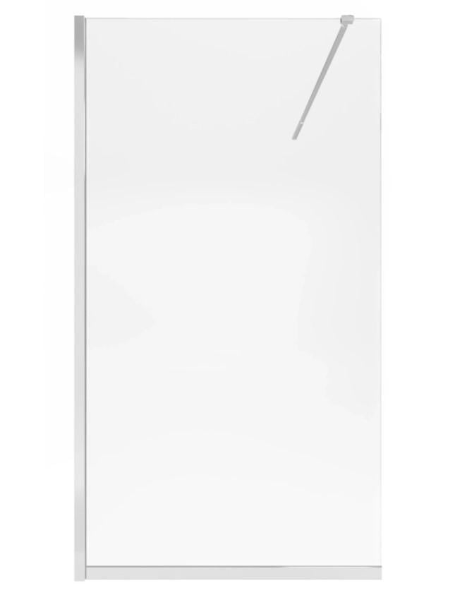 Душевая перегородка Qtap Walk-In Standard CRM2011.C8 110х200 см стекло Clear 8 мм покрытие CalcLess