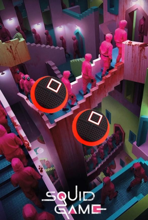 Накладки для джойстика Playstation PS3/PS4/PS5/Xbox силиконовые 2 шт. Squid game Square (20288) - фото 2 Накладки для джойстика Playstation PS3/PS4/PS5/Xbox силиконовые 2 шт. Squid game Square (20288) - фото 2