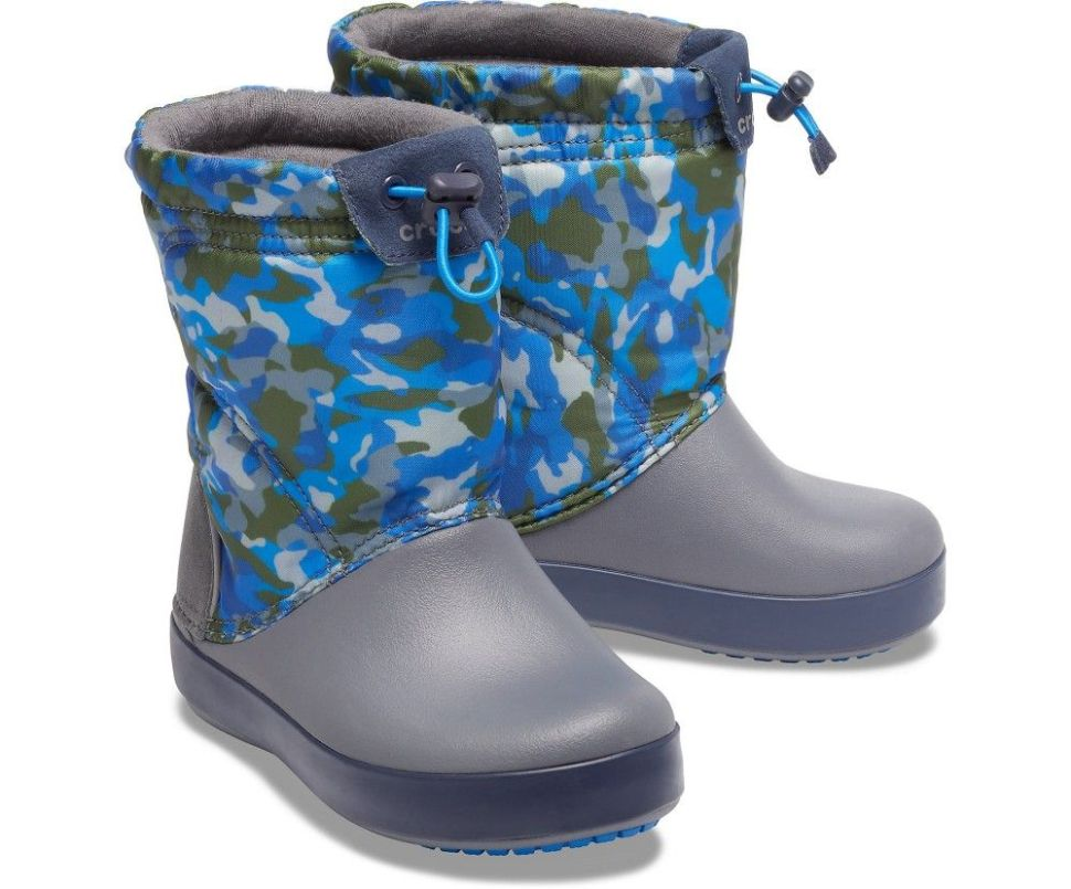 Чоботи непромокаючі дитячі Crocs Crocband LodgePoint Snow Boots р. 30-31 Синій (7546)
