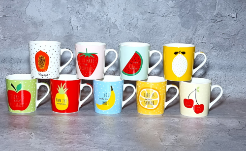 Набор чашек SNT Ягодка 280 мл 9 шт. (040-01-85)