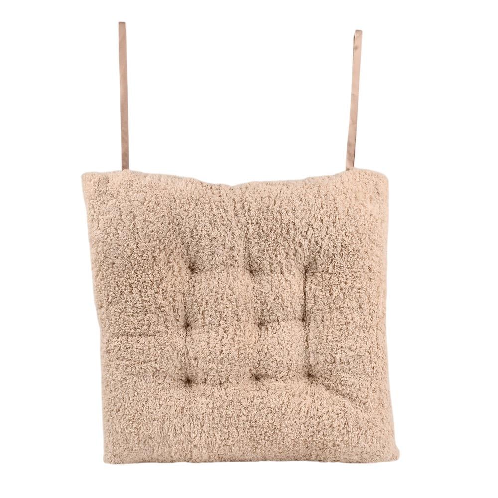 Подушка на стільці Stenson Plush 40 см Бежевий (R94265-W)