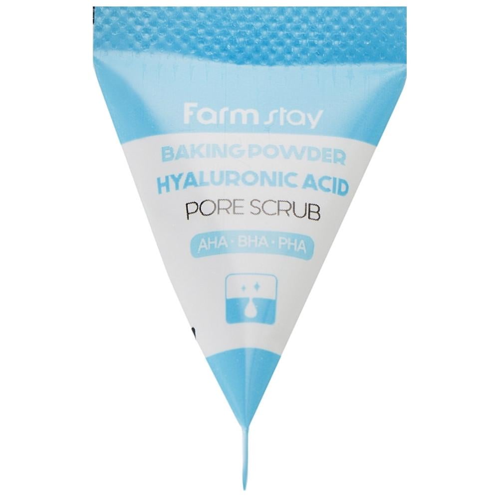 Скраб для лица Farmstay Baking Powder Hyaluronic Acid Pore Scrub с содой и гиалуроновой кислотой 1 шт. 7 г (1273683478)