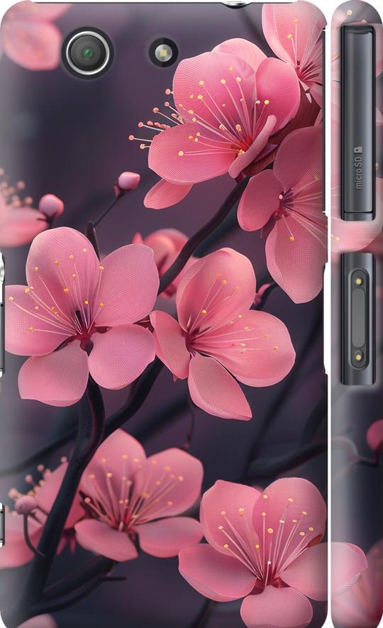 Чехол на Sony Xperia Z3 Compact D5803 Пурпурная сакура (6075c-277-42517) Чехол на Sony Xperia Z3 Compact D5803 Пурпурная сакура (6075c-277-42517)