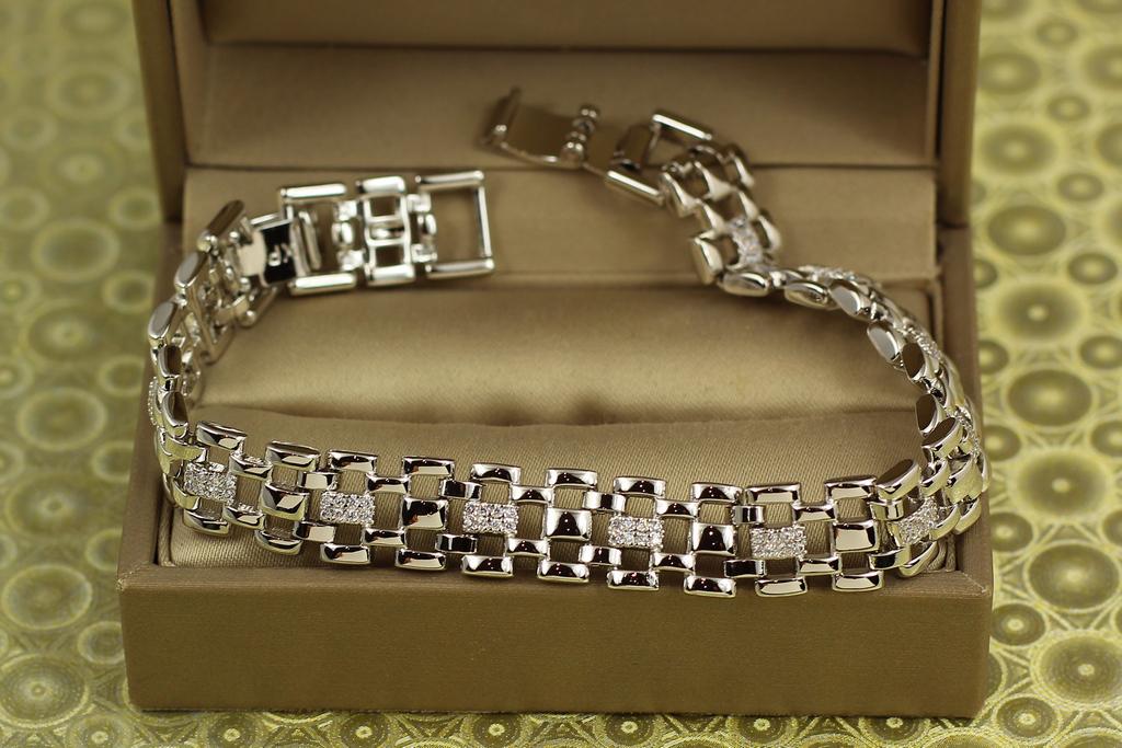 Браслет Xuping Jewelry Фламанда 17 см 10 мм Серебристый (29912537)