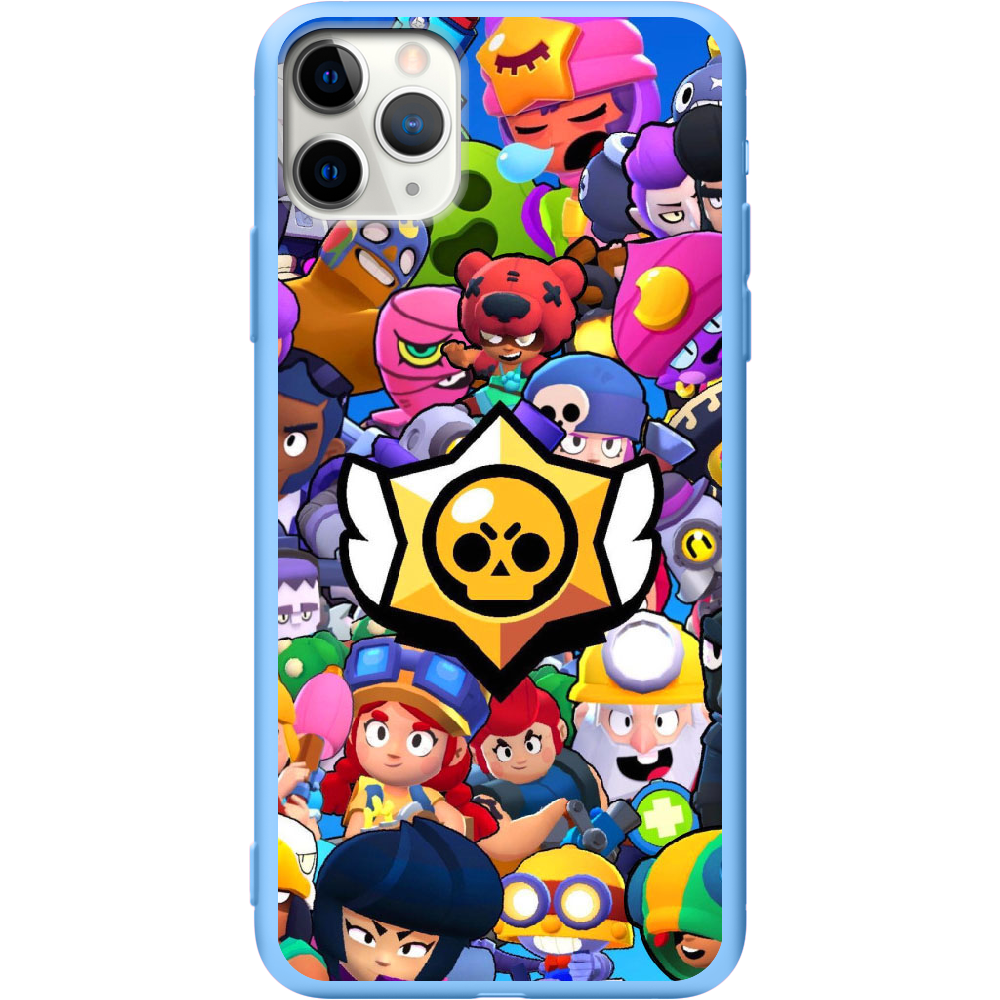 Чохол Boxface iPhone 11 Pro Brawl Stars Блакитний силікон (38189-up2389-43045)