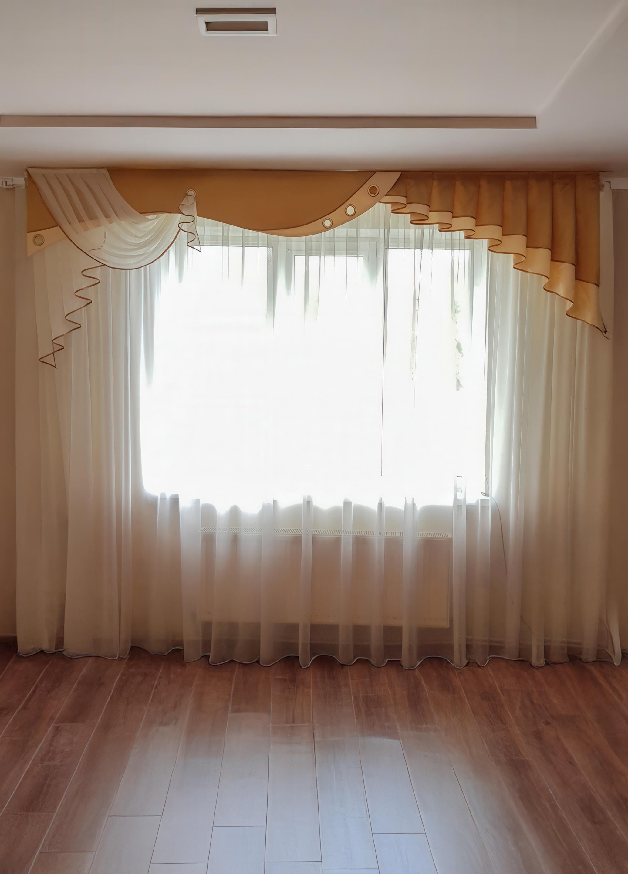 Ламбрекен жесткий Firanka Стайл 3 м Светло-коричневый (4_9ж)