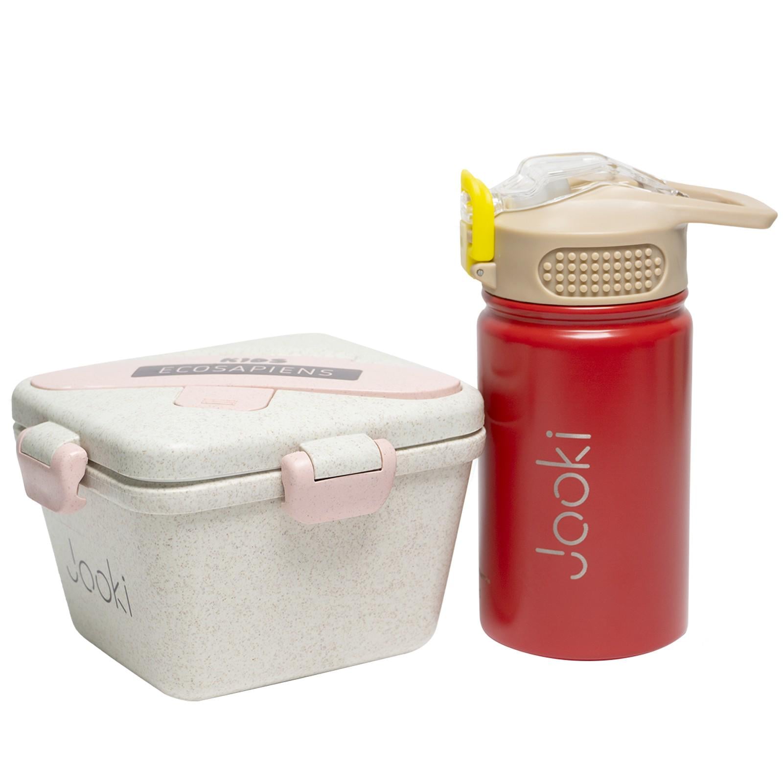 Ланч набор Jooki Kids Life из ЭКО материала Красный