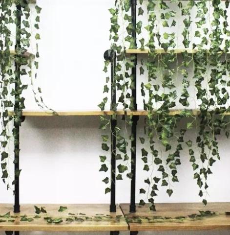 Плющ искусственный декоративный отделки интерьера 12,6 м Зеленый - фото 9